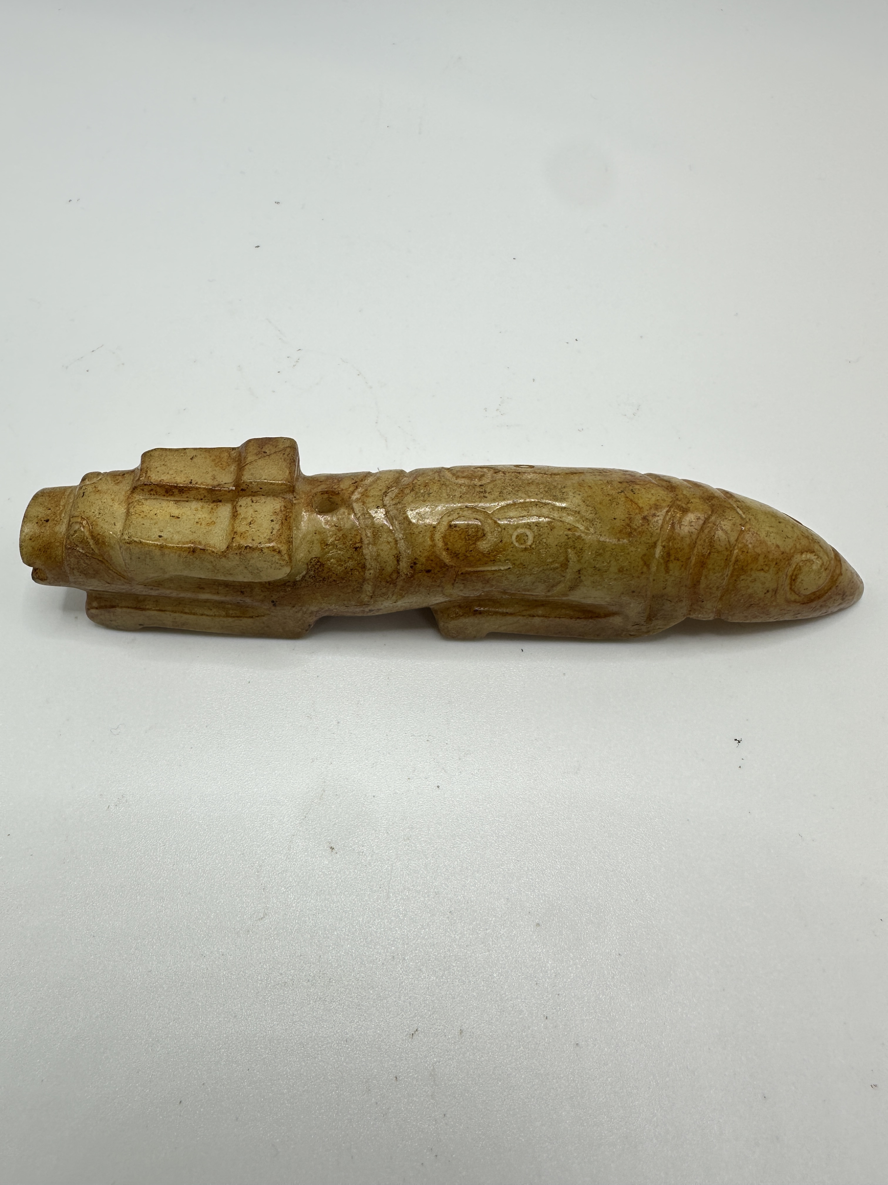 虎形摆件一个老玉