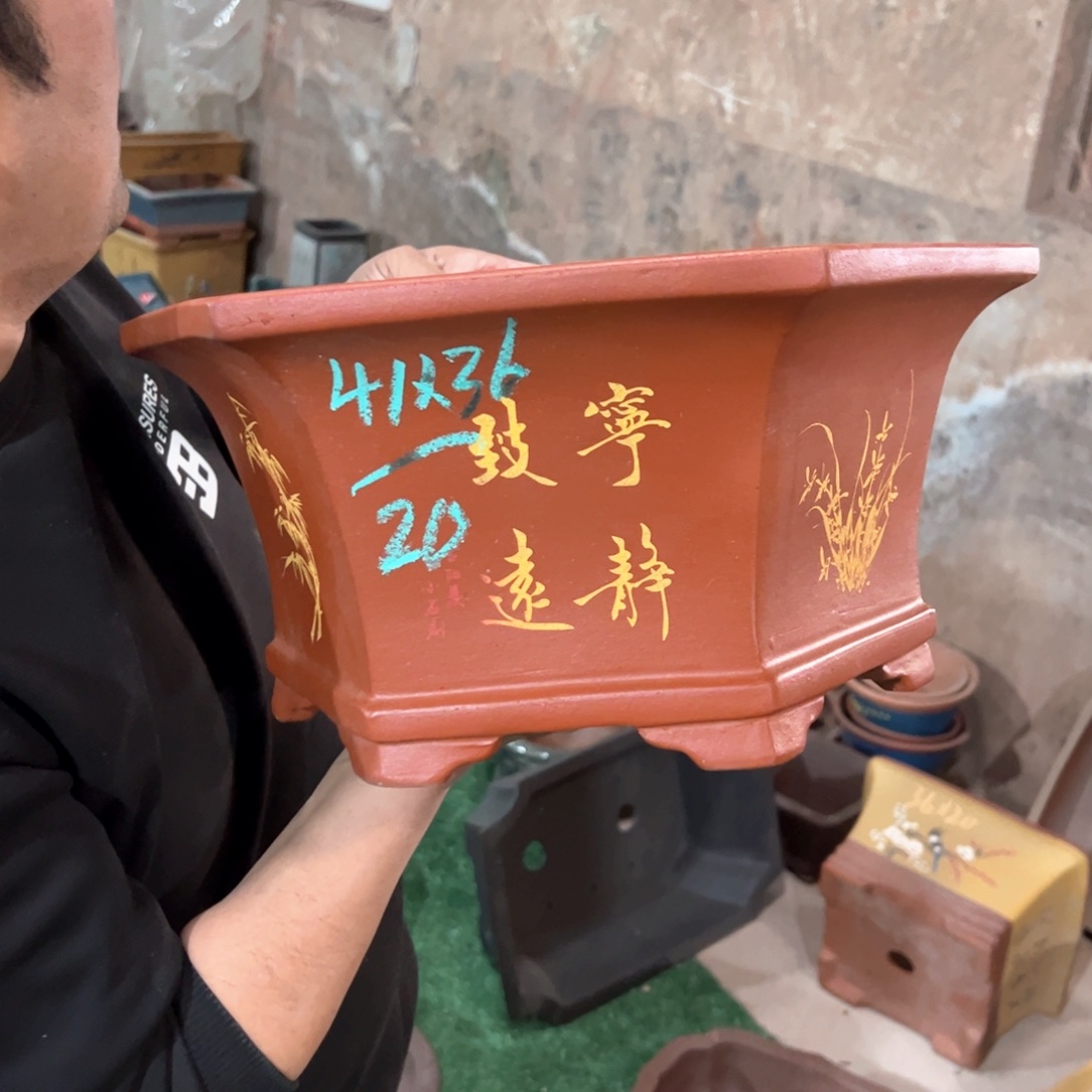 紫砂花盆紫砂花盆