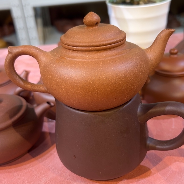 紫砂茶案五彩笑樱180cc