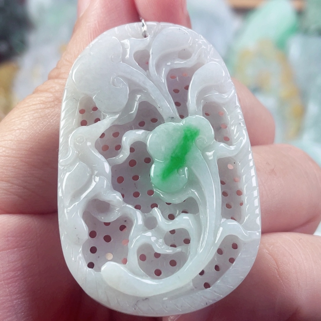 翡翠未镶嵌吊坠(不含链)