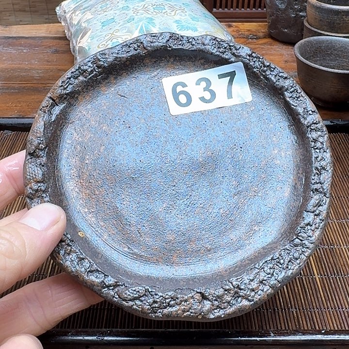 纯手工制作粗陶茶具