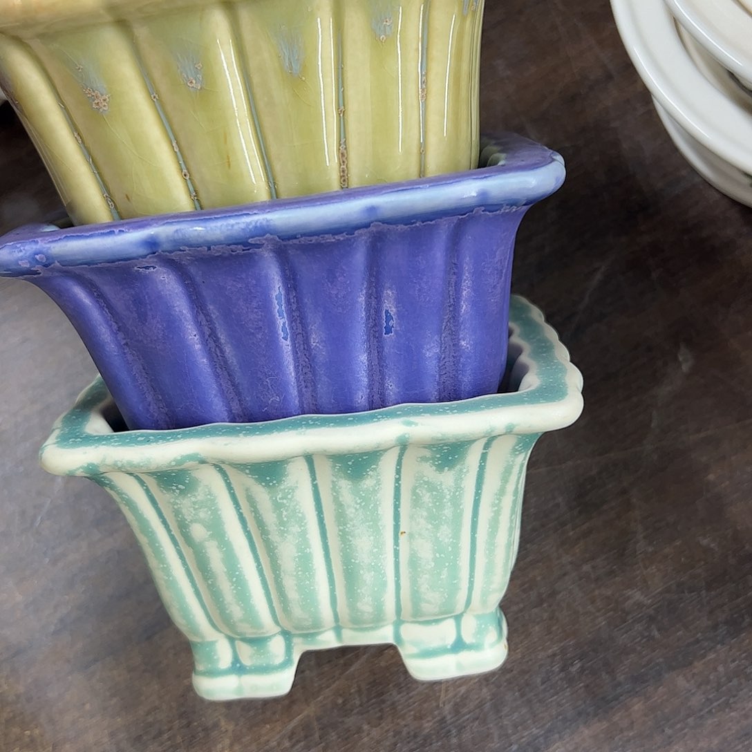 紫砂花盆319号瑕疵3个14/8cm处理福利介意勿拍