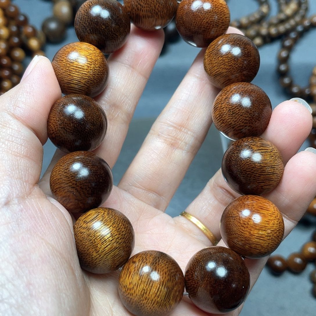 沉香手串星**语富森红土瘤疤1.8