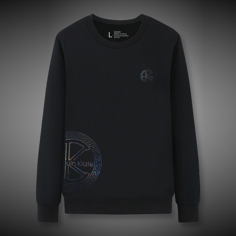 ColuinKlate圆领卫衣男秋冬款潮流简约印花休闲修身无帽帅气上衣