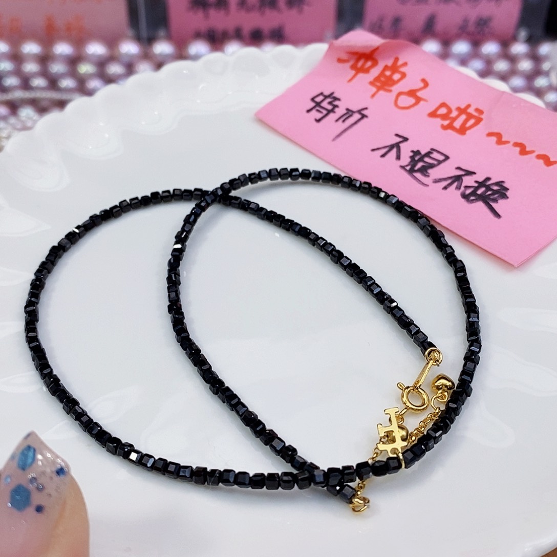 尖晶石项链银S925镶嵌
