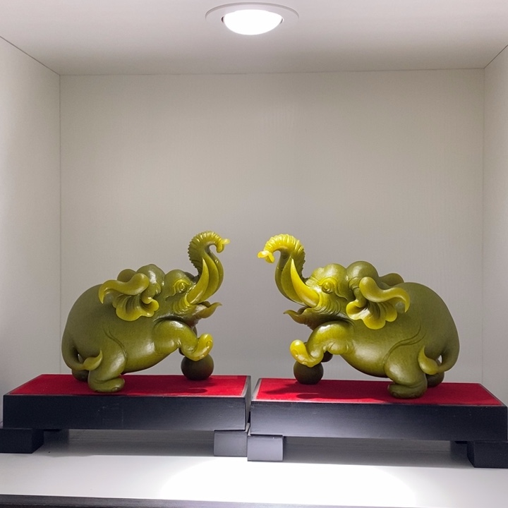 未镶嵌蛇纹石玉（覆膜）珠宝奇石