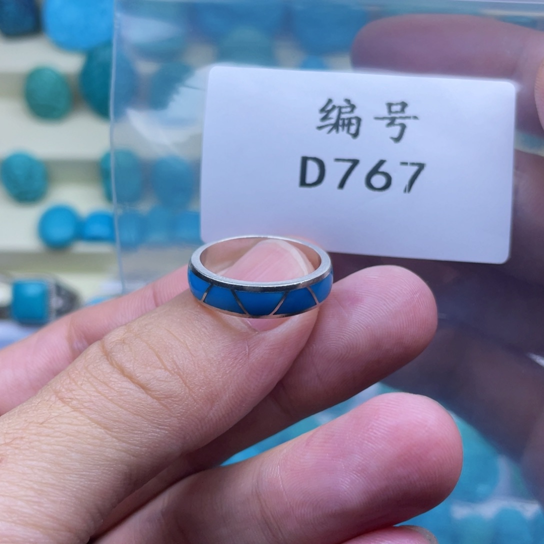 绿松石珠宝奇石银S925镶嵌