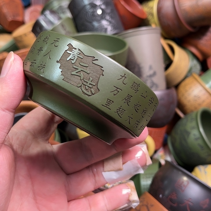 紫砂茶杯全手工紫砂主人杯