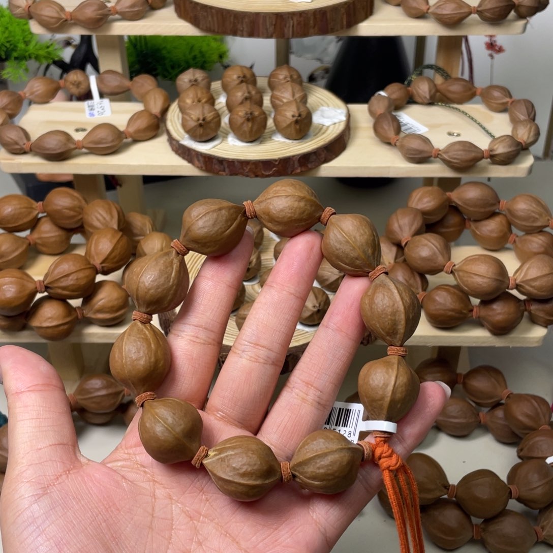 左***子橄榄核手串/手链20*26梅林铁核