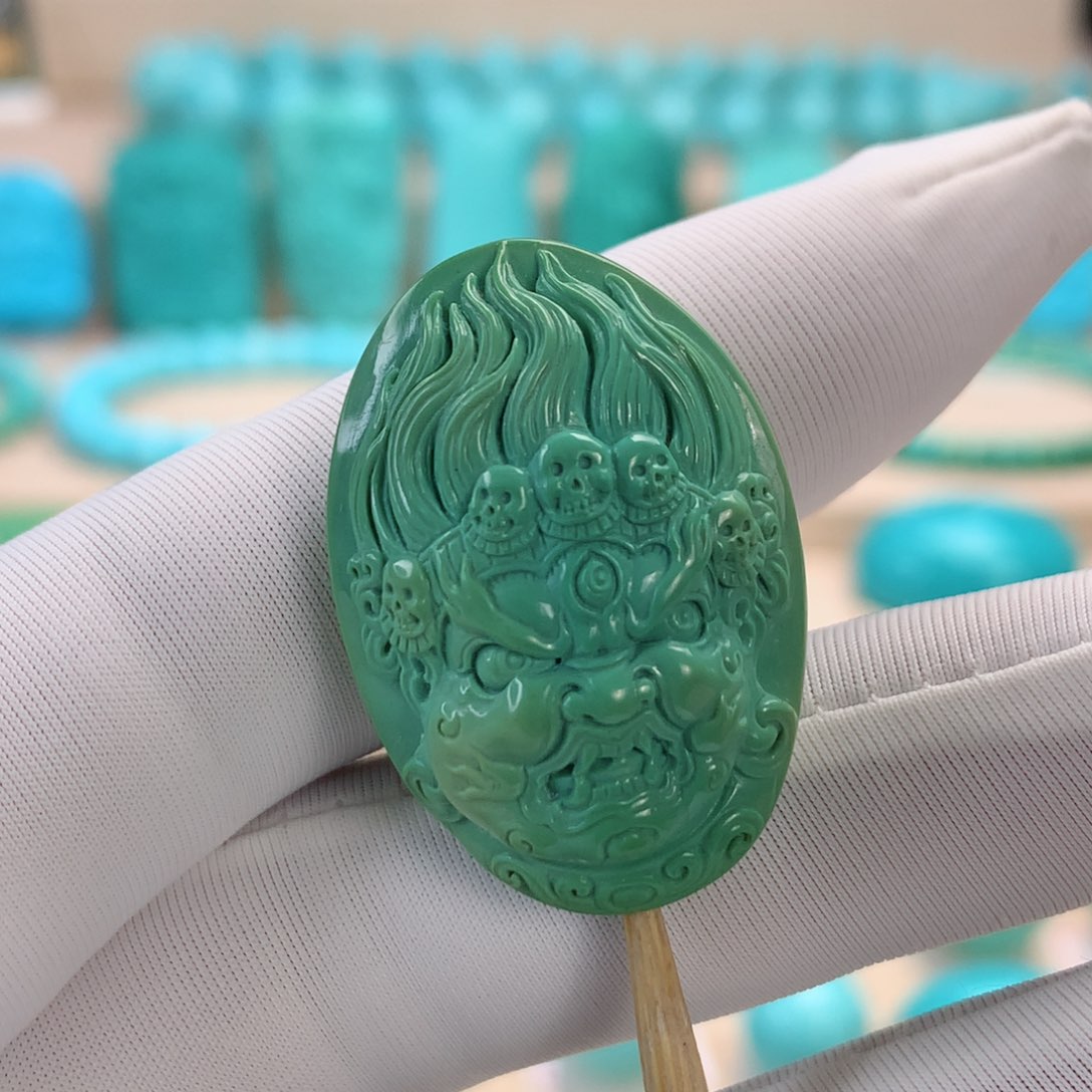 绿松石挂件未镶嵌