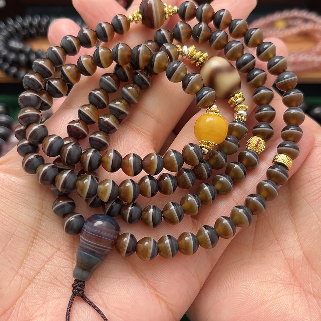 玛瑙/玉髓合金项链