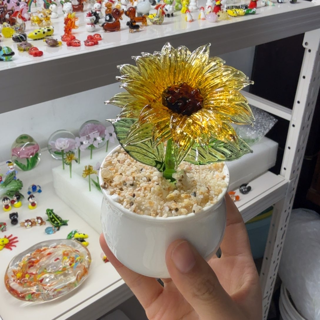 琉璃手工艺品向日葵