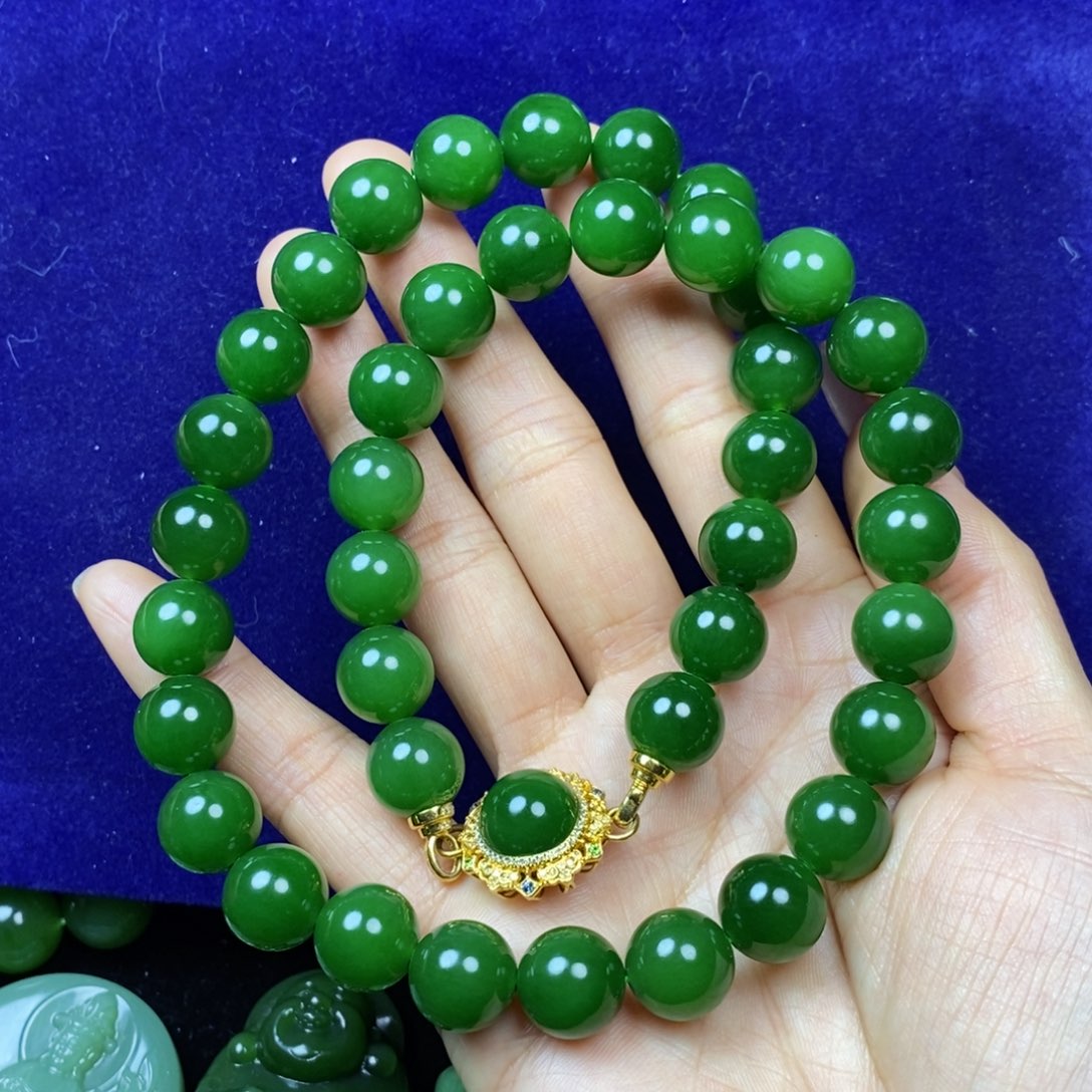 禅***净和田玉未镶嵌手串