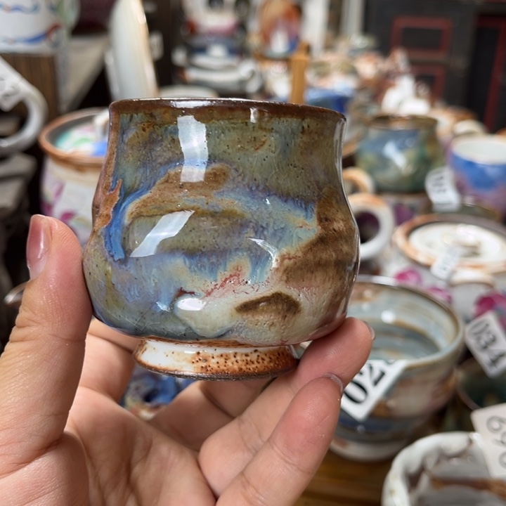 其他全手工柴烧志野杯022