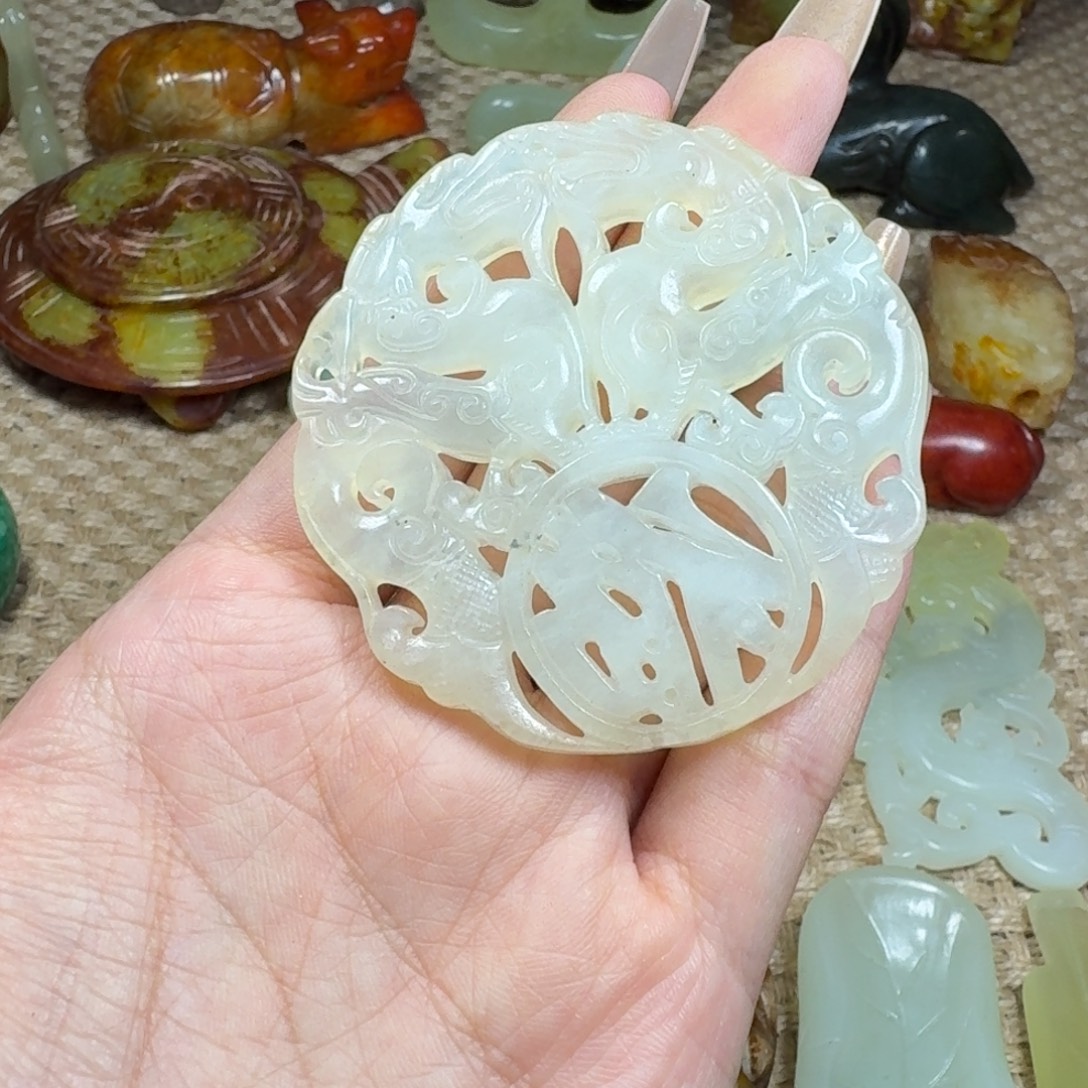 吊坠白玉菩提挂件