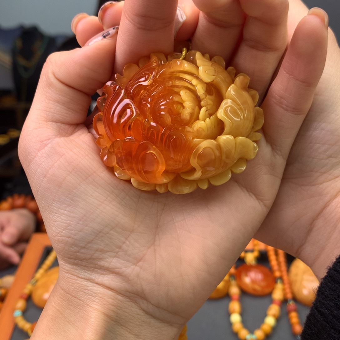 蜜蜡吊坠(不含链)未镶嵌天然