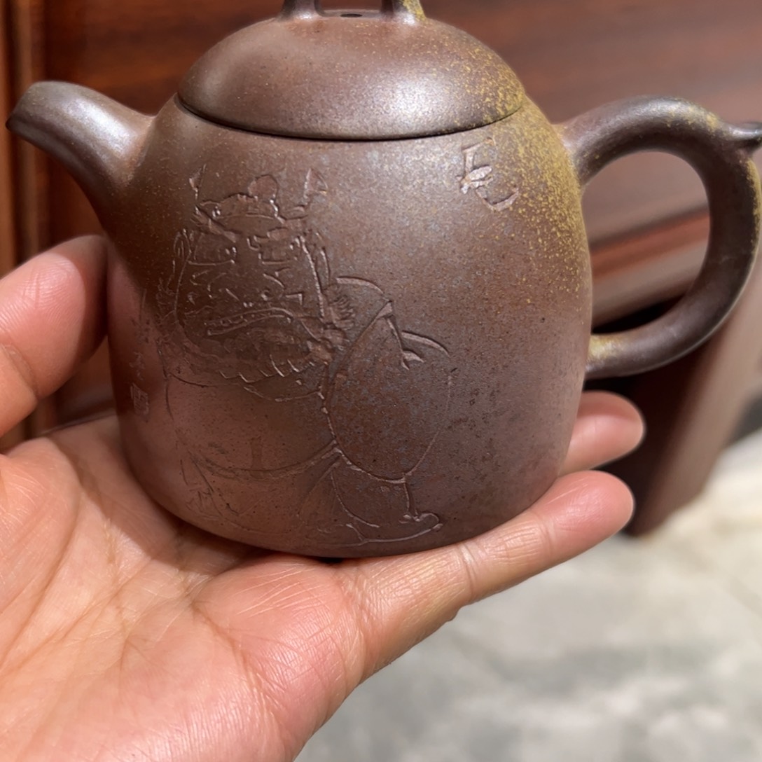 贵台龙窑柴烧茶壶30