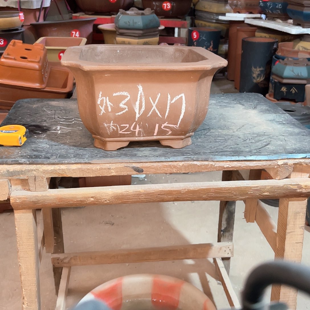 紫砂花盆四方盆一个