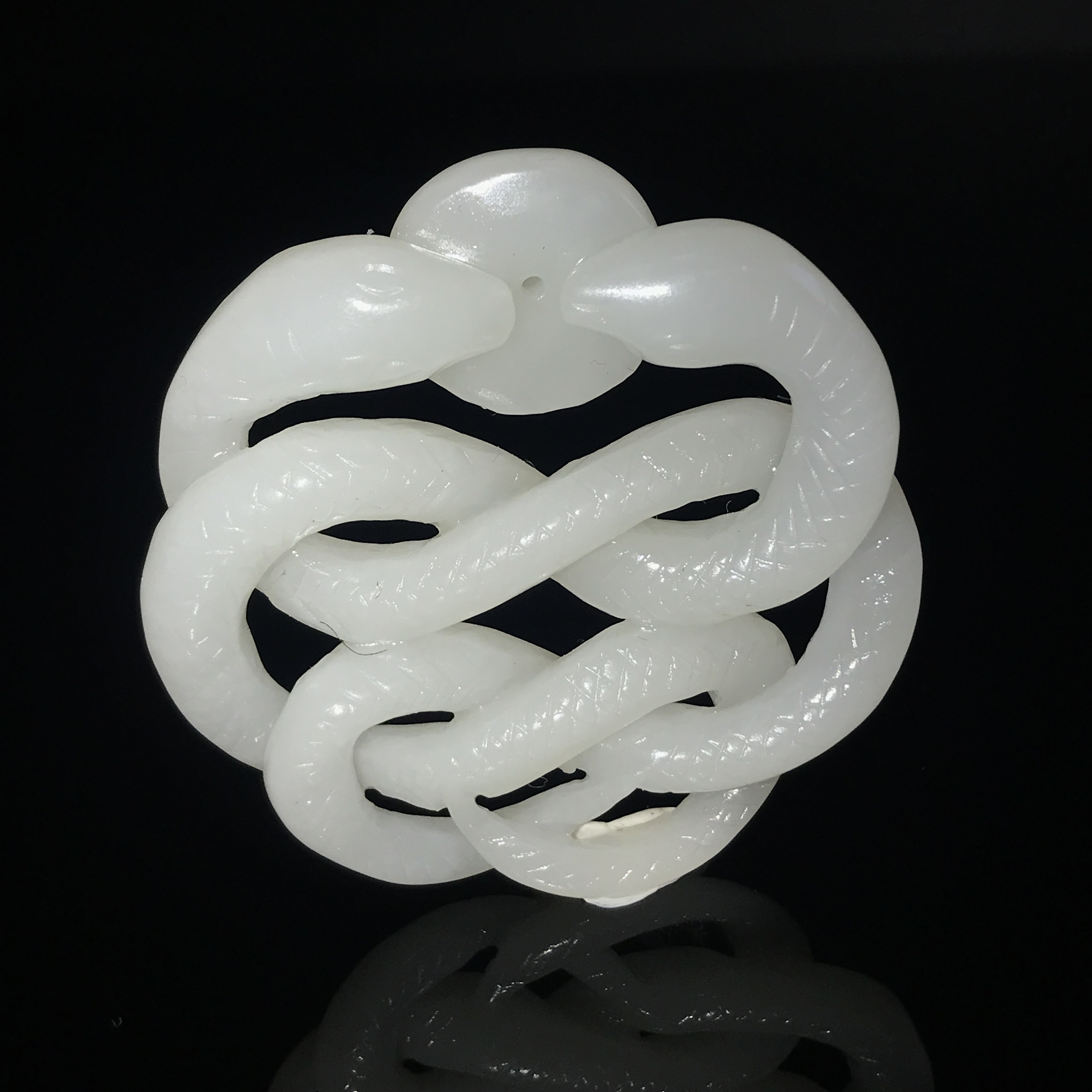 20世纪和田玉巳蛇佩/HY545275/金玉良缘/槐荫山房