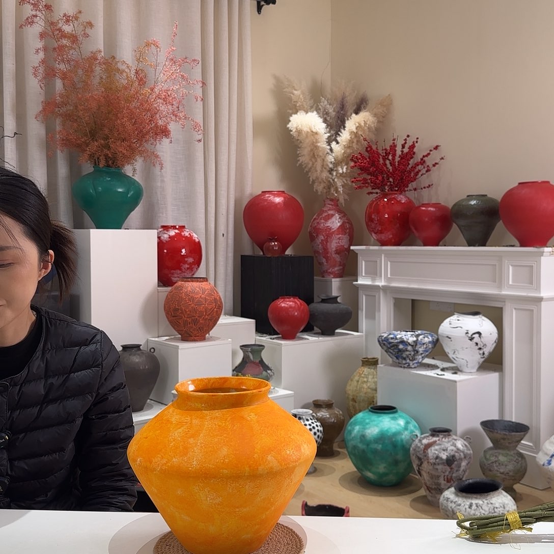 摆件花瓶口11高21闪拍91