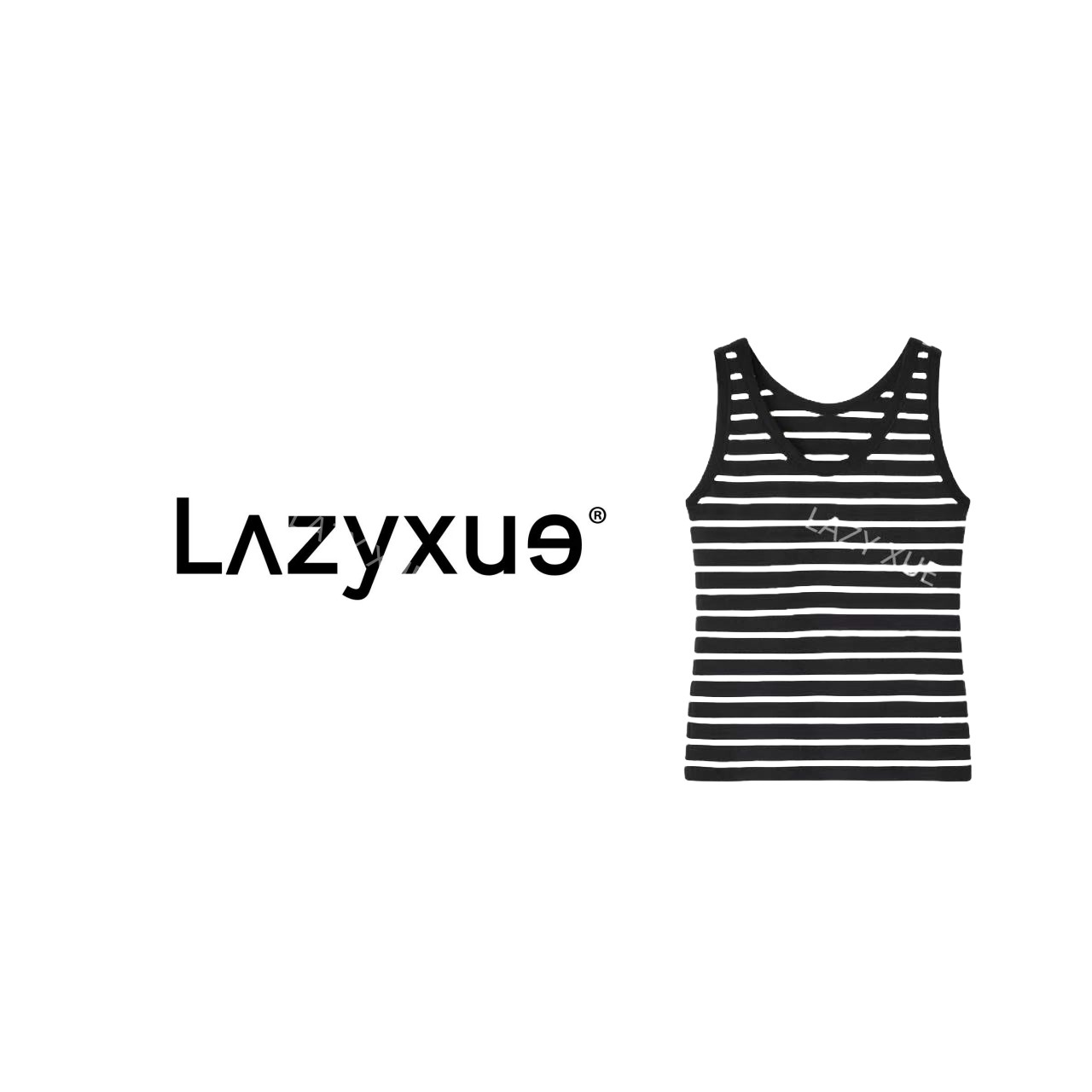 LAZYXUE薛懒懒/夏季新款百搭多色彩条背心    BX168