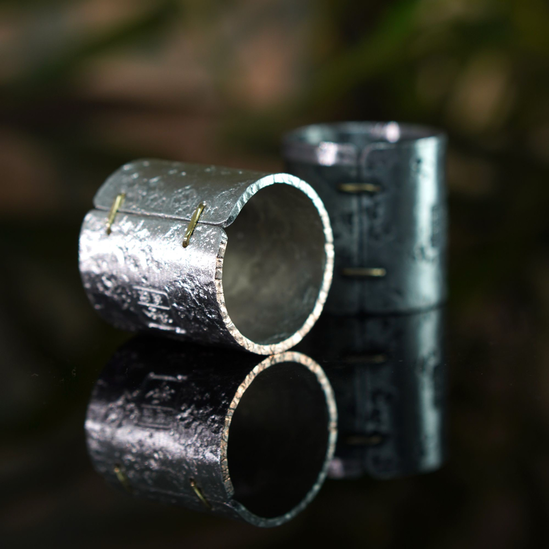 盖置（锯钉款）纯锡手打扳指盖置尺寸3.5✖️高度3.5