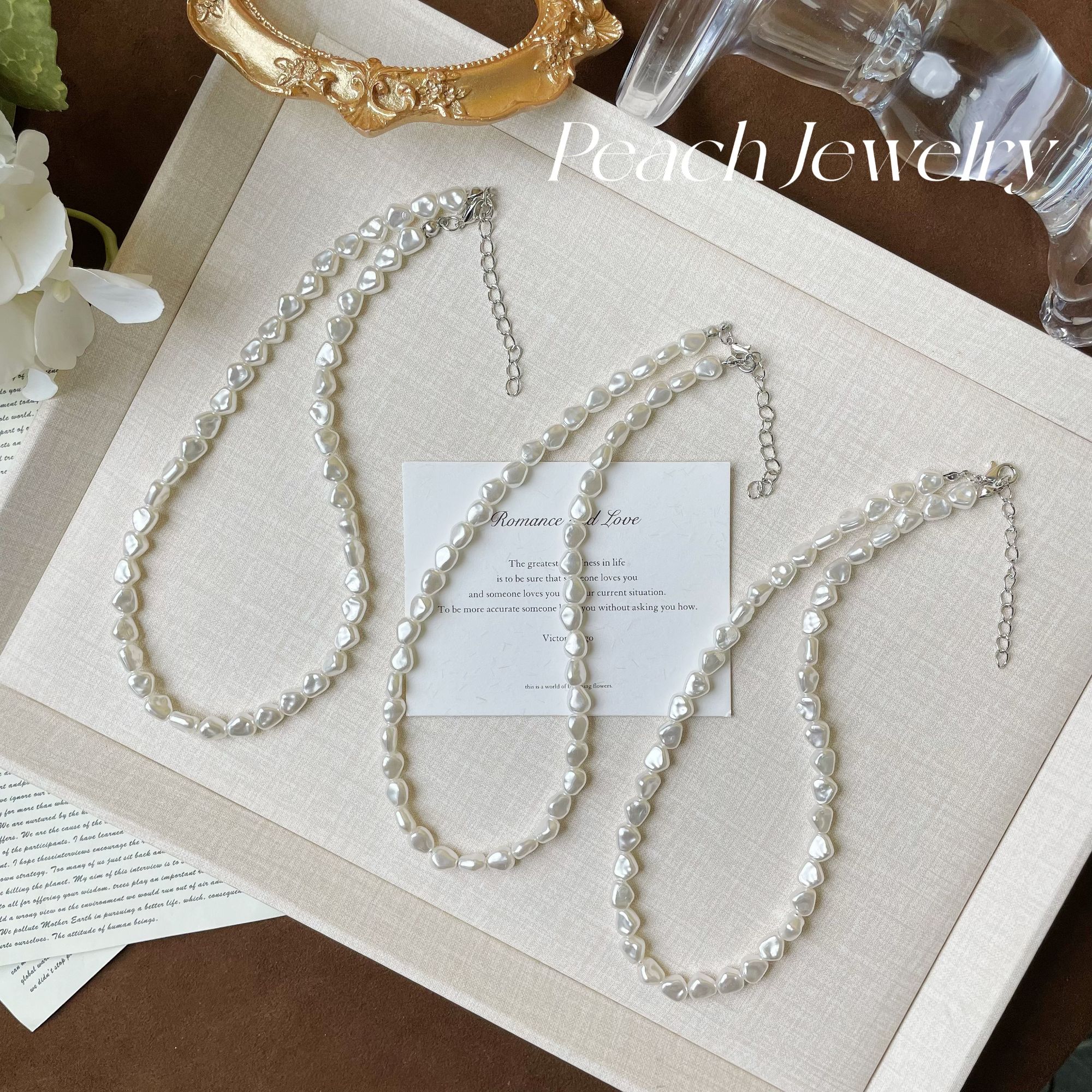 非金属仿珍珠项链 预售 巴洛克项链 TT695 多样性发一颜色微差