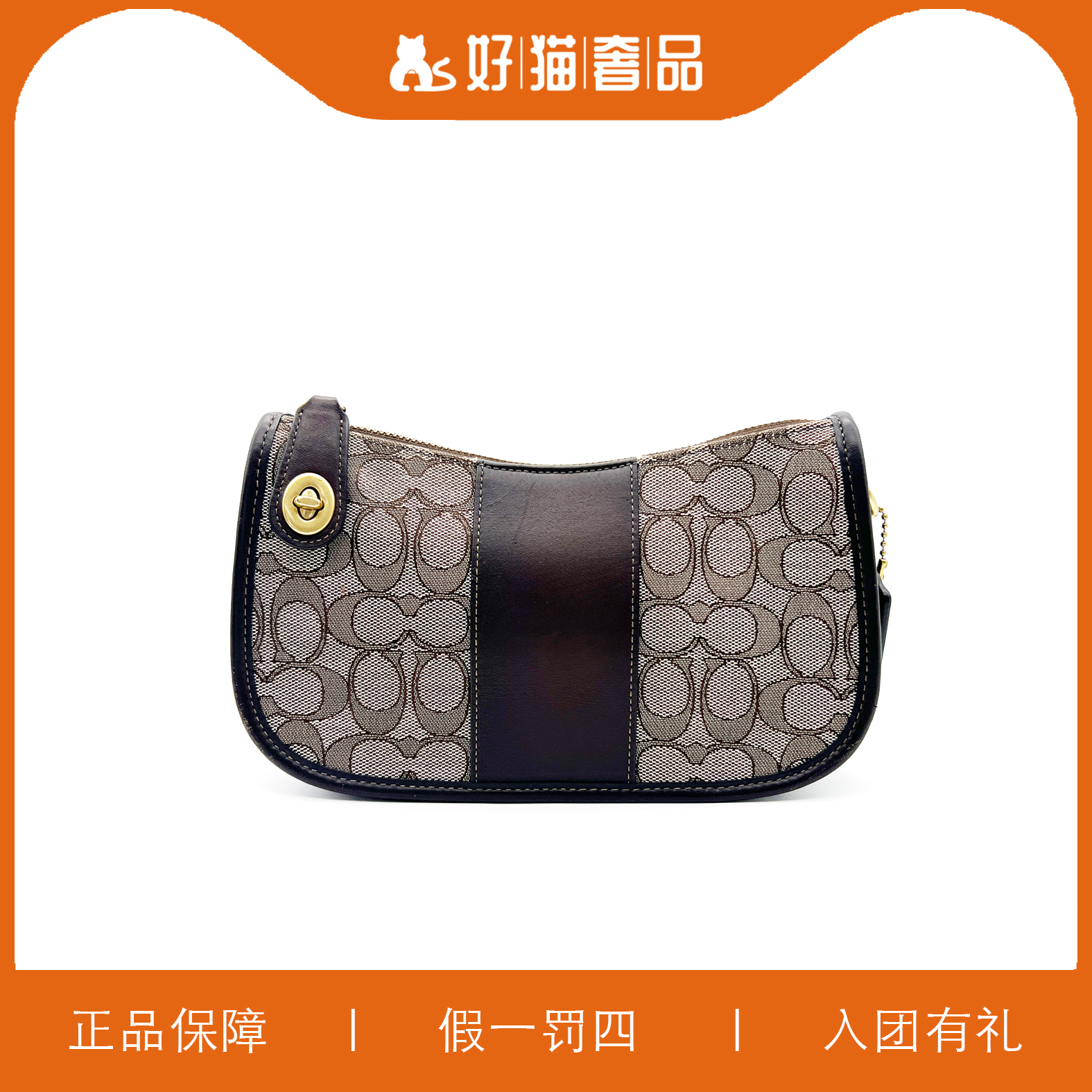 95新 COACH/蔻驰 蔻驰针织腋下包/P1759/23X13X6