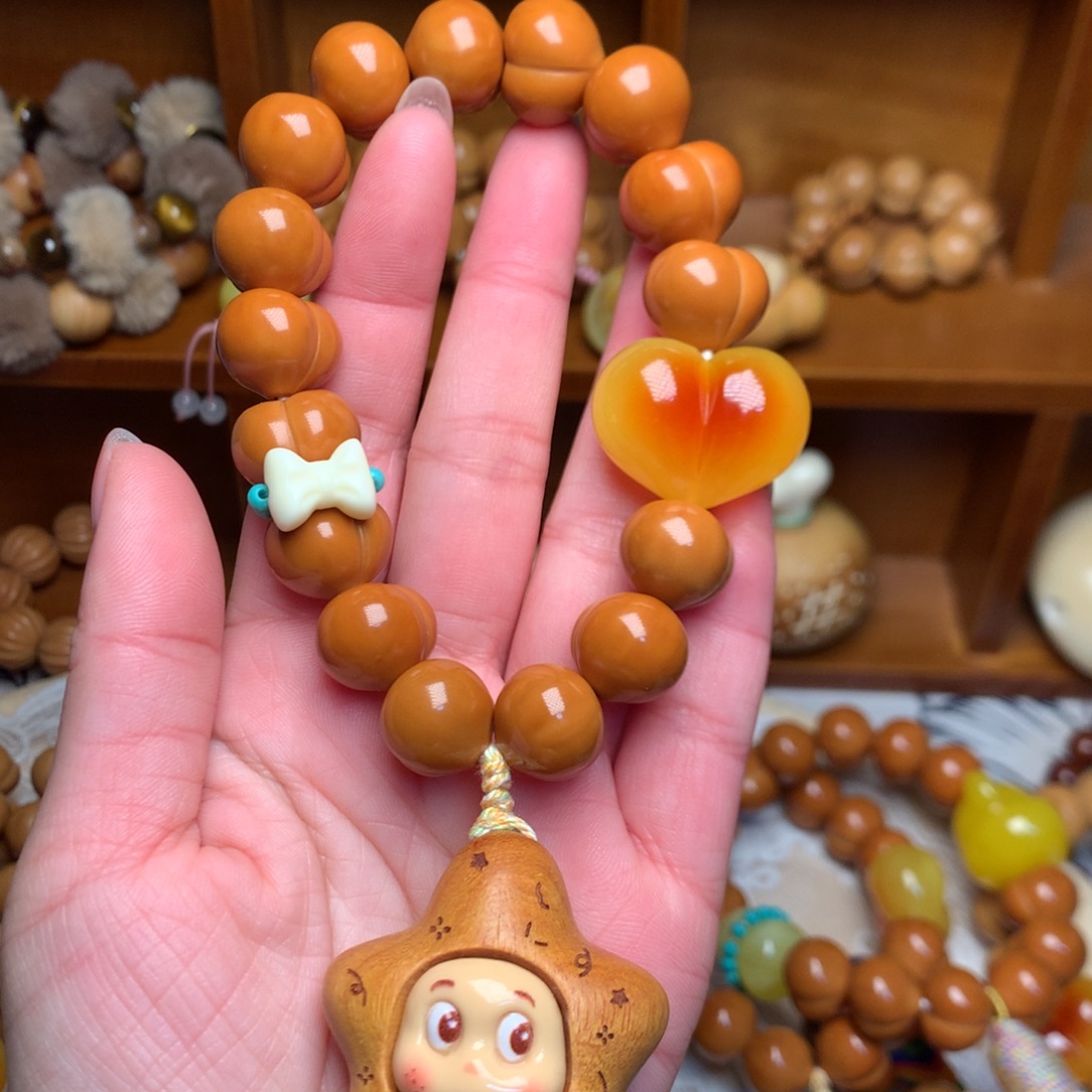 吊坠猴头核桃15玻璃底定制