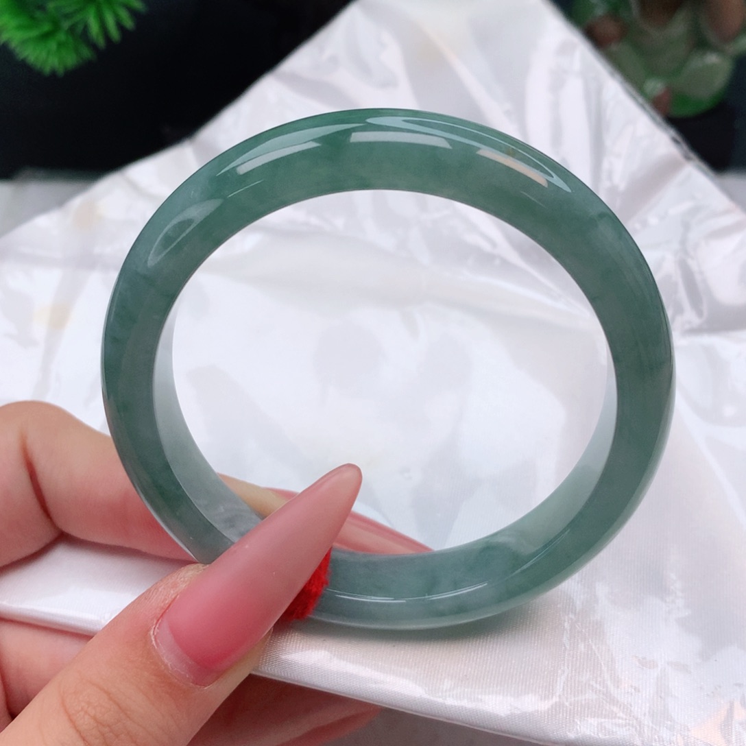 未镶嵌手镯翡翠正圈55