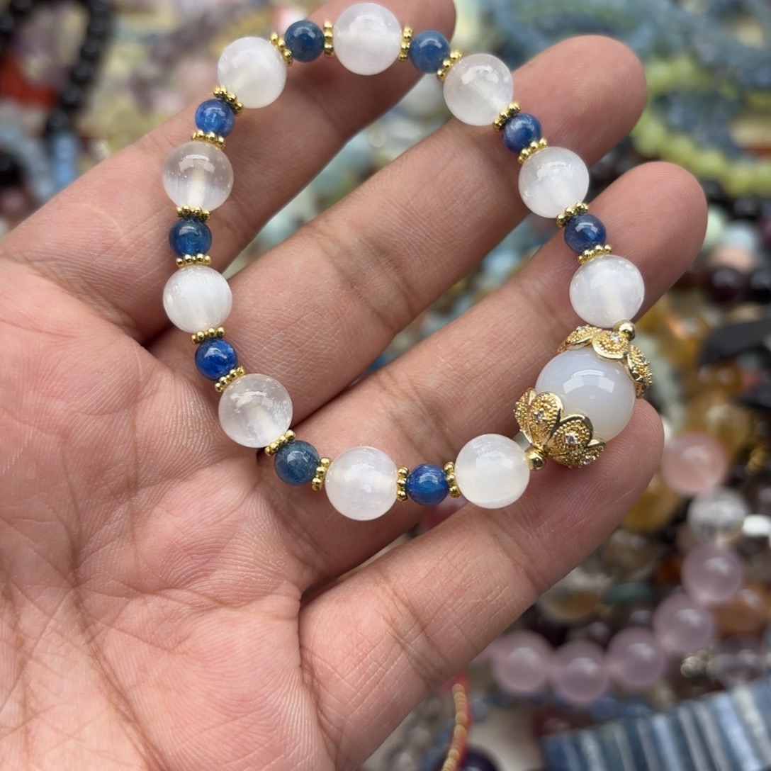 水晶银S925镶嵌手链