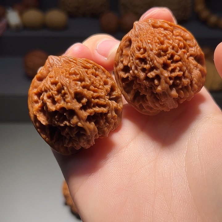 文玩核桃把件满天星079