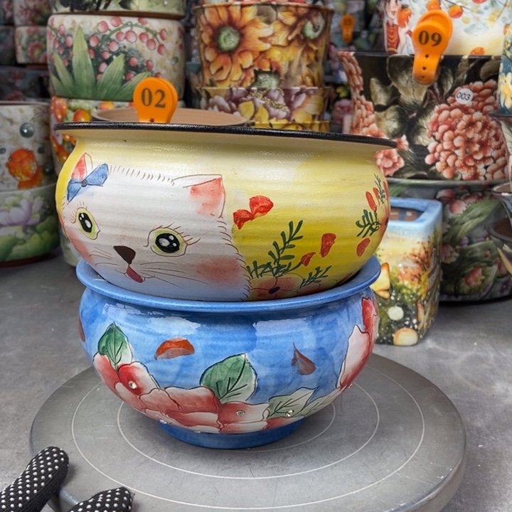 红陶景德镇艺术手绘作品