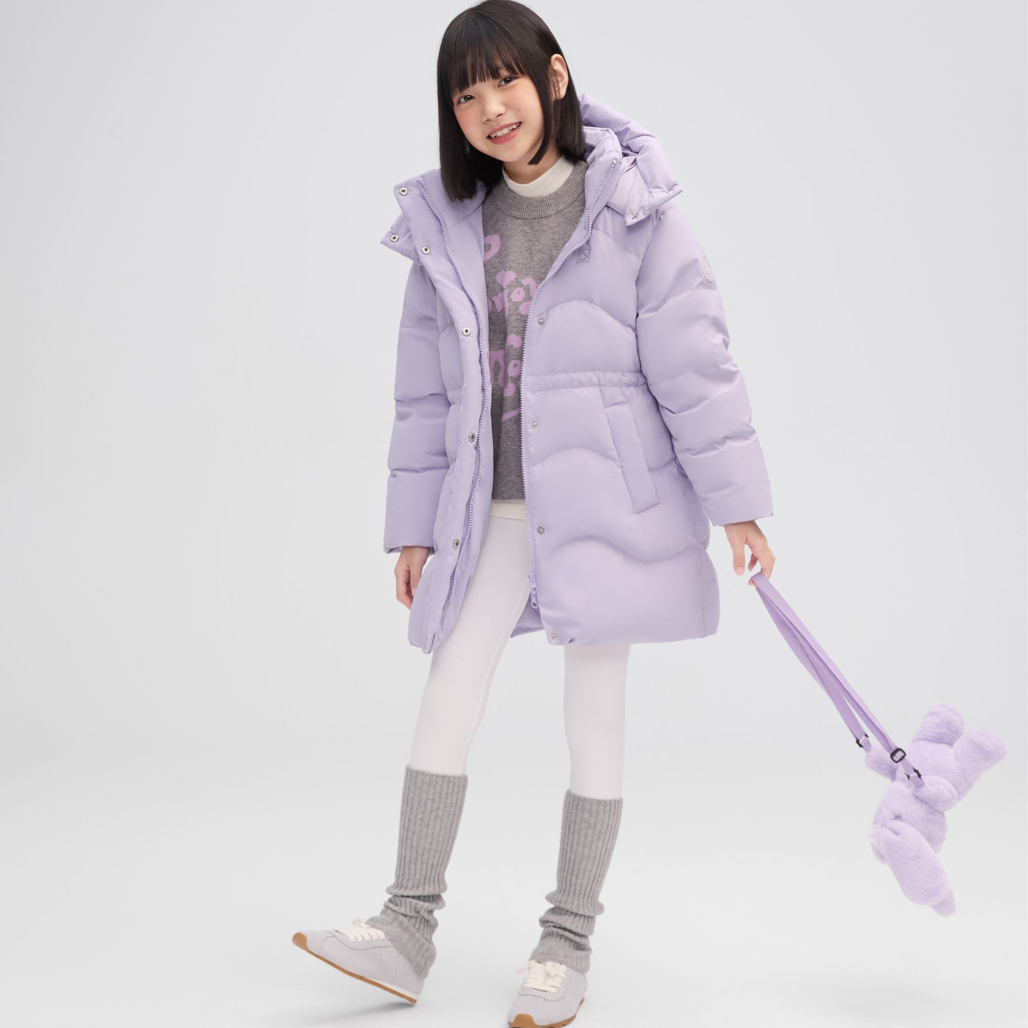 【波司登儿童&库洛米联名】25新时尚女中长款加厚羽绒服T250246318