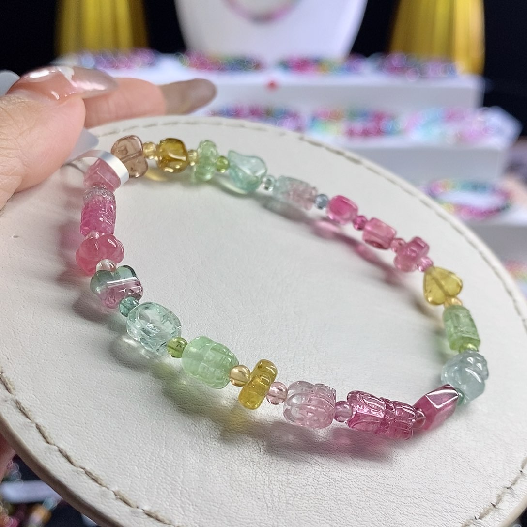 未镶嵌手链碧玺多宝