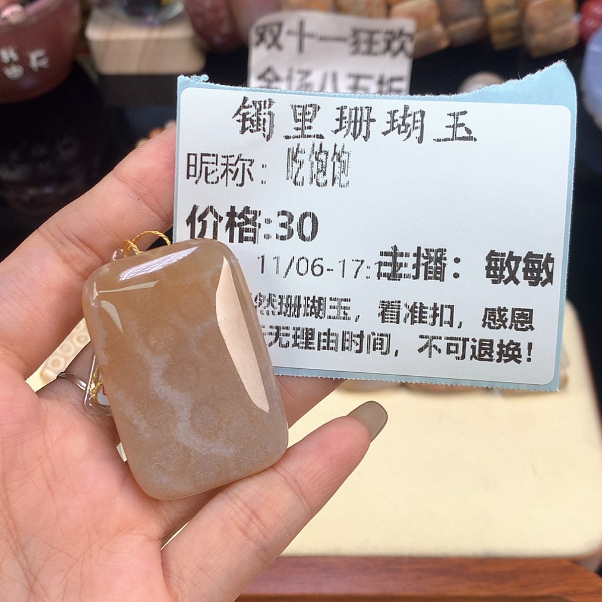 【闪购商品】颈饰未镶嵌硅化珊瑚（珊瑚玉）吃*饱