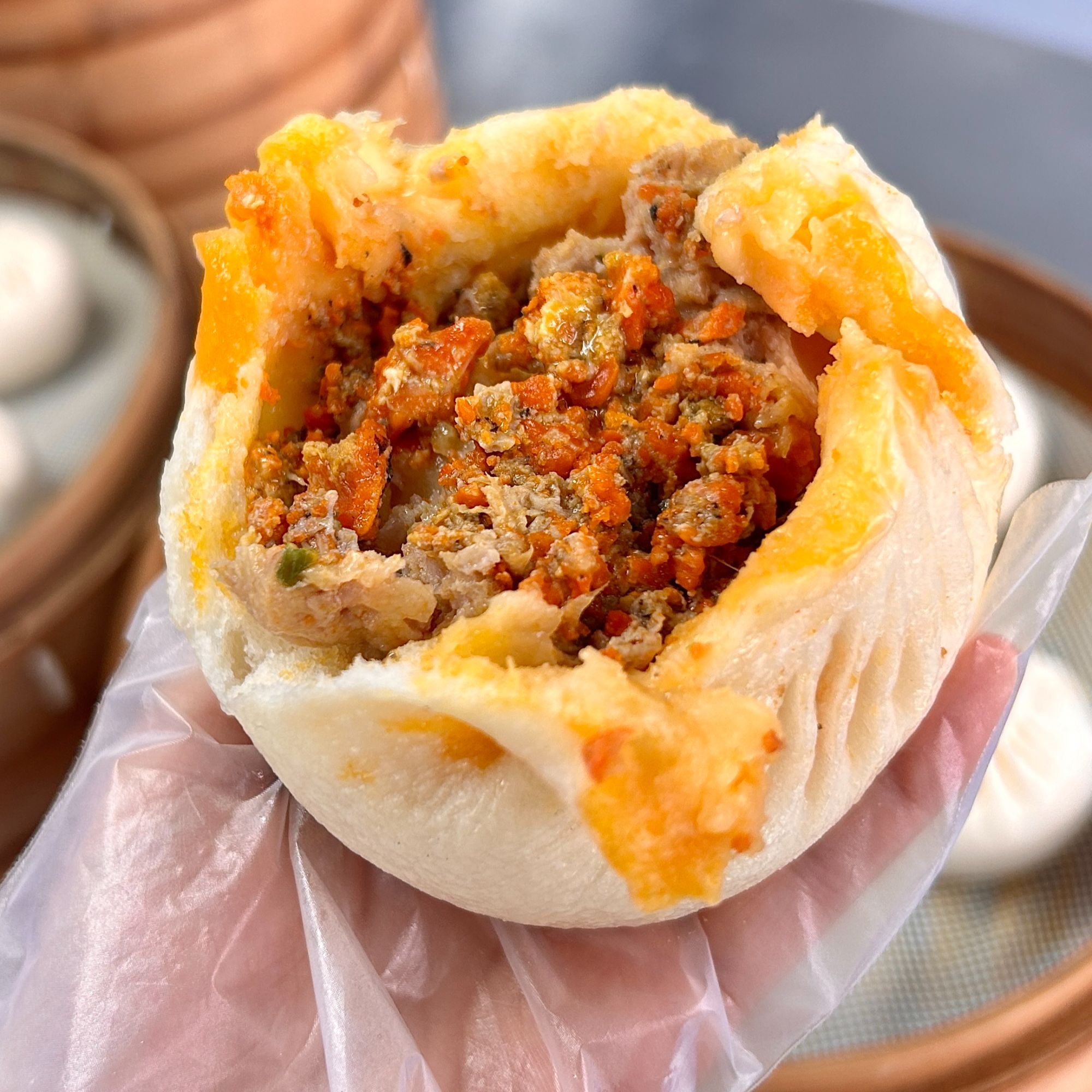 纯手工蟹黄猪肉包 单只120g