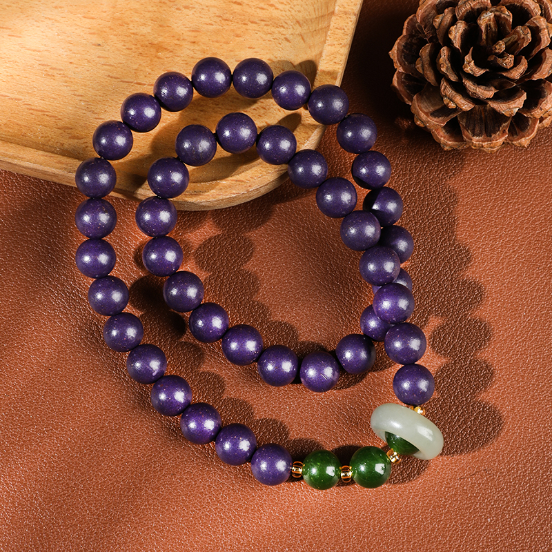 素香韵【紫升】合香珠女性高端养生非遗手工双圈手串正品圆珠款