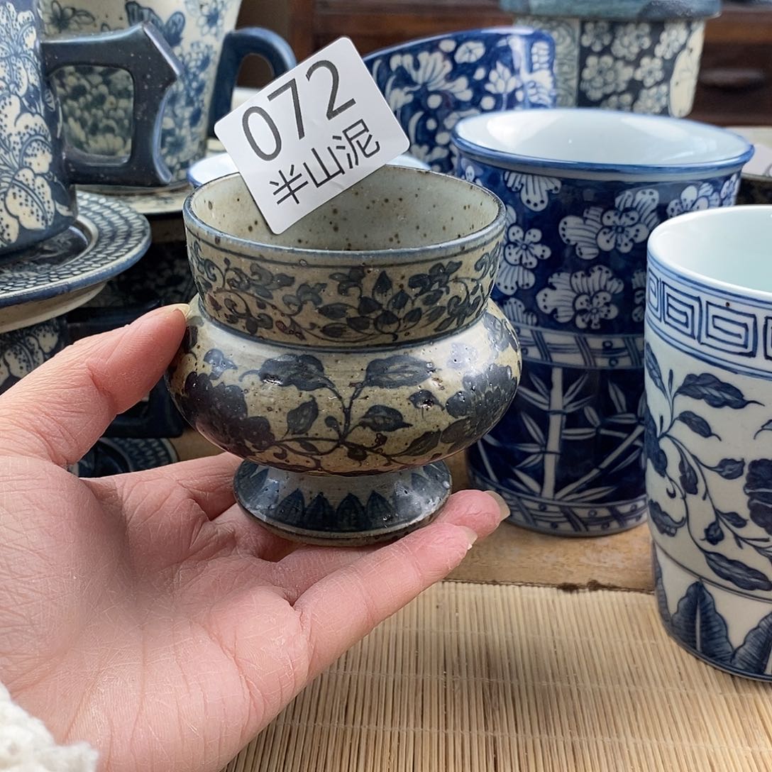 蜡****笔手工手绘青花陶瓷