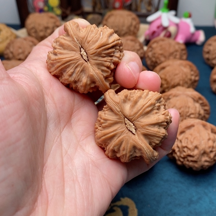 文玩核桃把件白狮子38