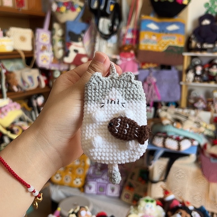 织物猫咪耳机包20