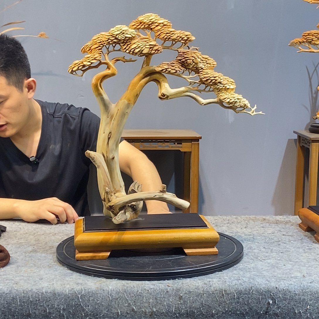 0***7柏木木雕工艺品摆件