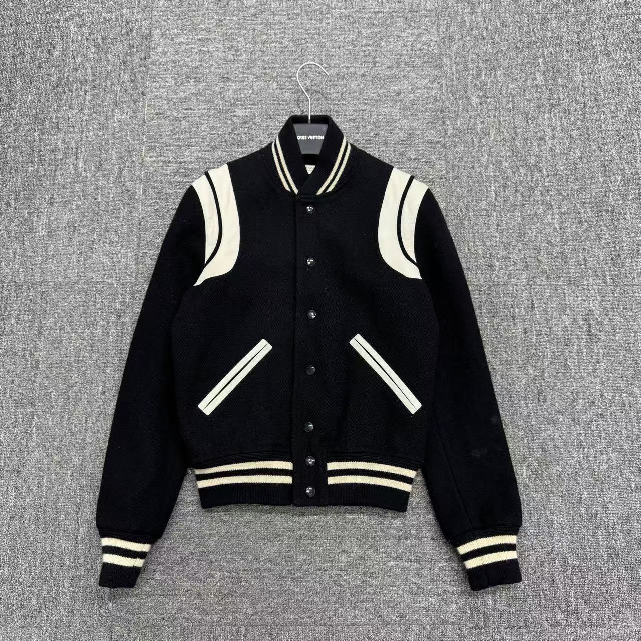 99新 YSL/圣罗兰 SLP Teddy棒球服/34码/编码13653