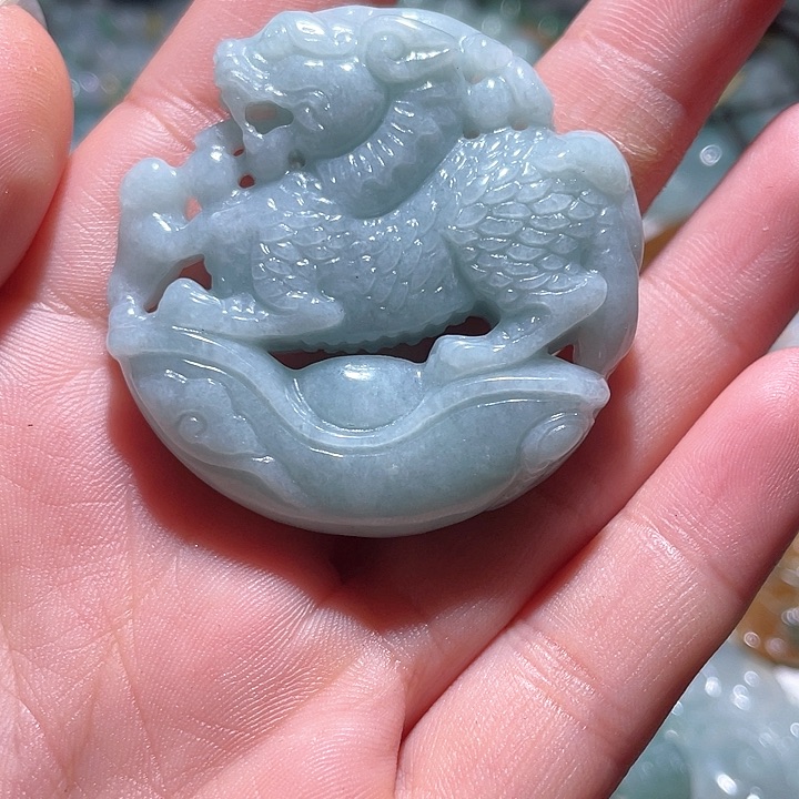 翡翠未镶嵌颈饰天然