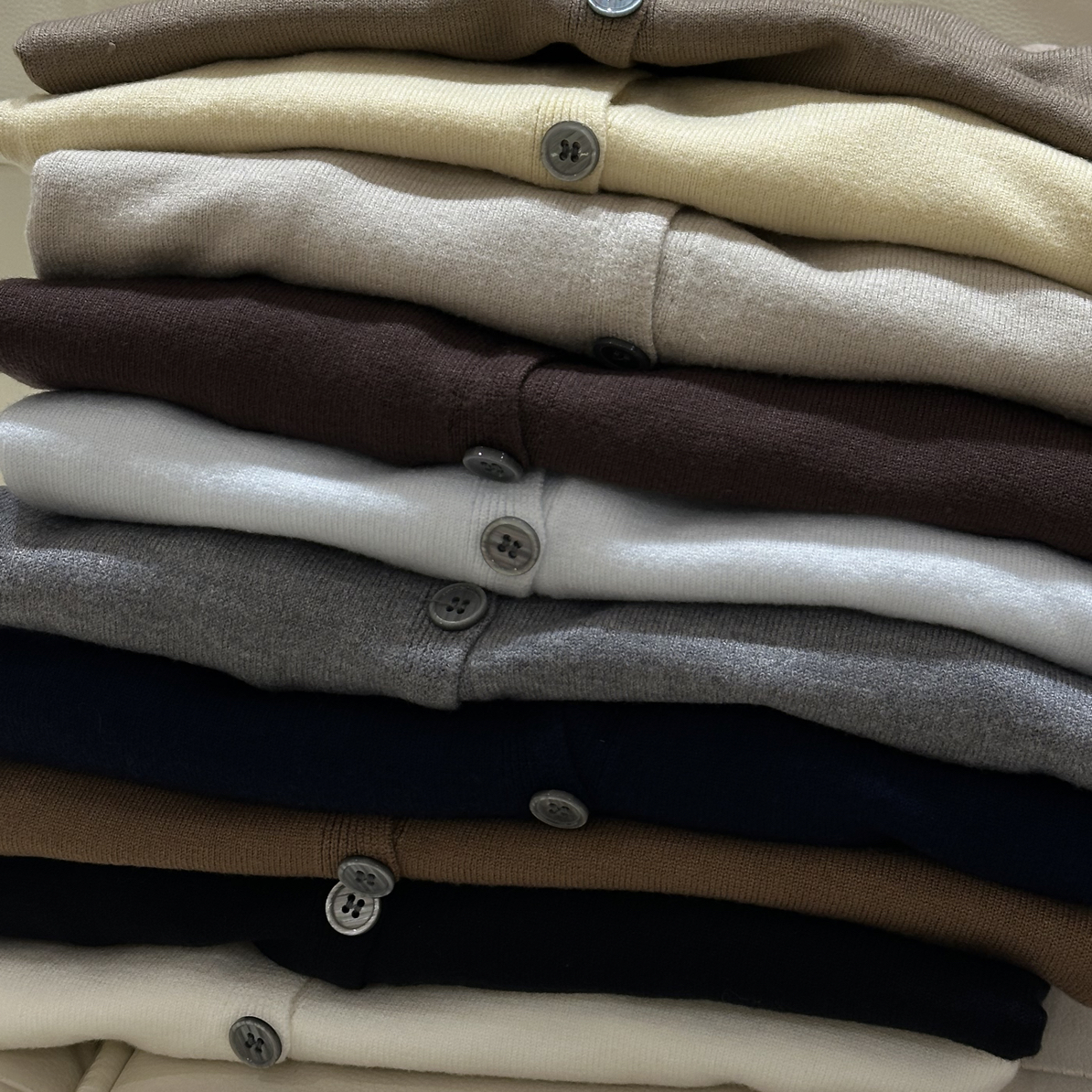 福利款针织开衫多色