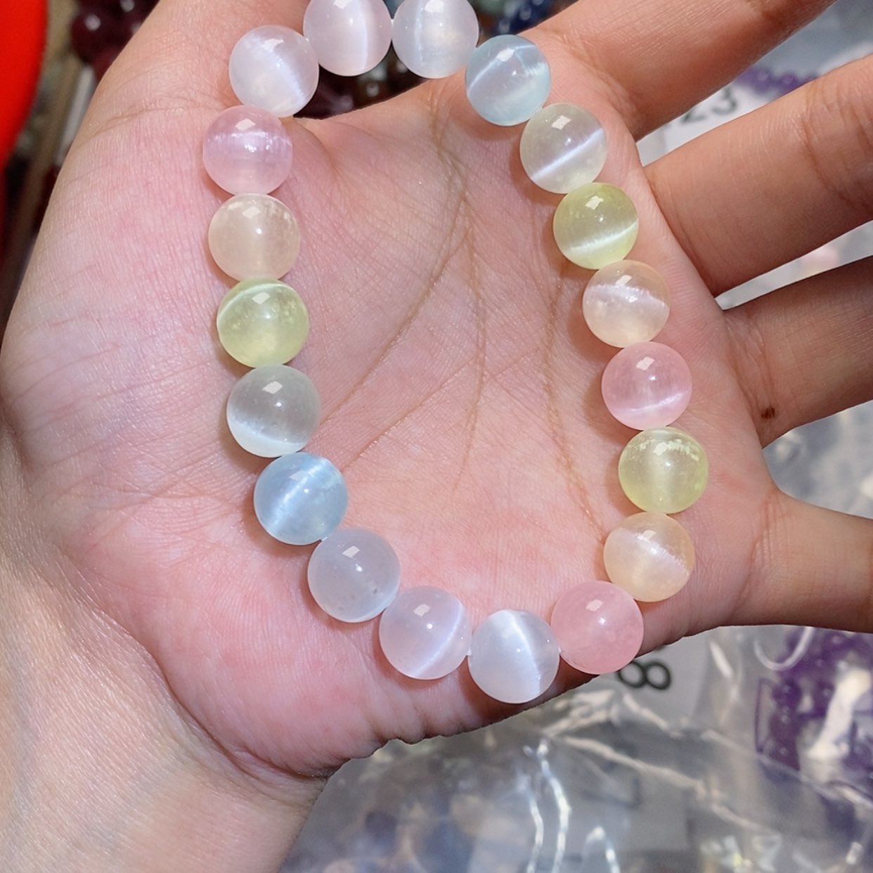 【闪购商品】水晶手串未镶嵌透石膏396