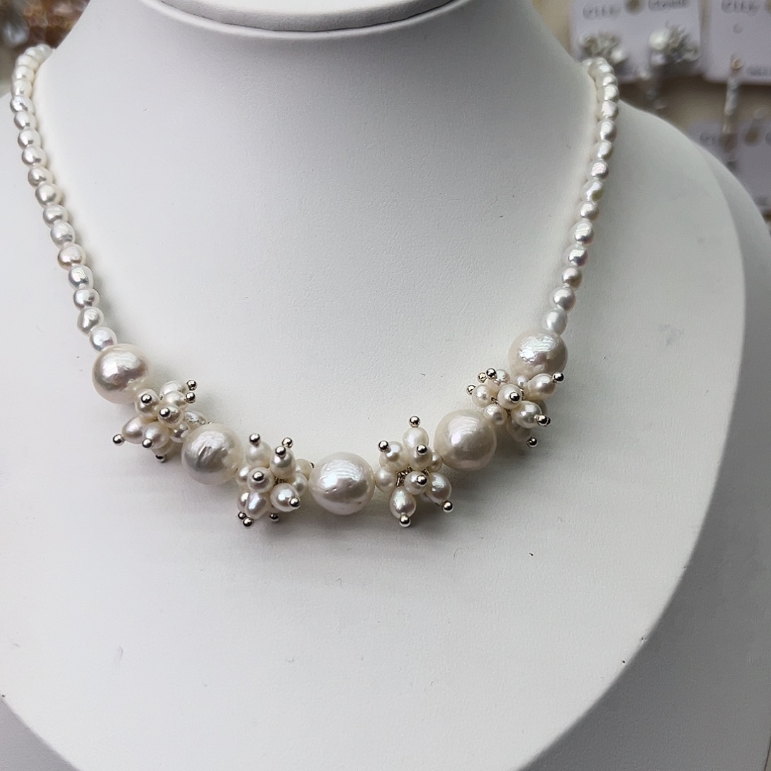 未镶嵌颈饰淡水珍珠