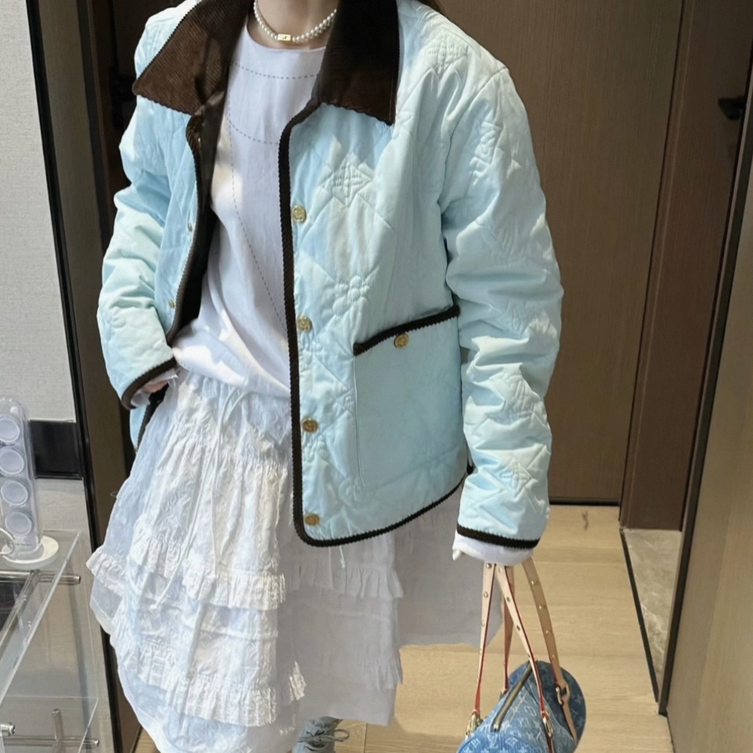 未使用 LouisVuitton/路易威登 __Tyler联名满印棉服/48码/2051