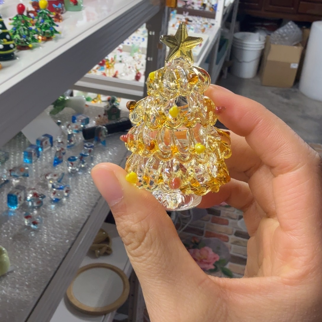 琉璃手工艺品金色实心