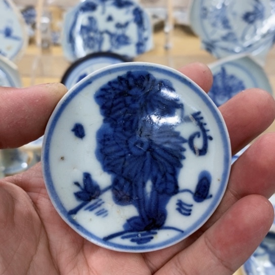 瓷片现代瓷器青花瓷片